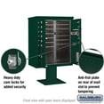 thumbnail image 3 of Salsbury Industries Pedestal Mounted 10 Units 13 Door Front Load 4C Horizontal Cluster Box Unit with Parcel Locker, 3 of 7