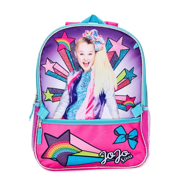 Nickelodeon JoJo Siwa Star Quality Children's Girls Backpack with Lunch Bag 5-Piece Set