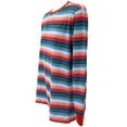 thumbnail image 5 of Chucky Rainbow Striped Adult Long Sleeve Shirt - Mens 5XL, 5 of 8