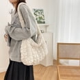thumbnail image 4 of Puffer Shoulder Bag for Women Quilted Puffy Lightweight Nylon Handbag Large Padded Soft Purse, 4 of 7