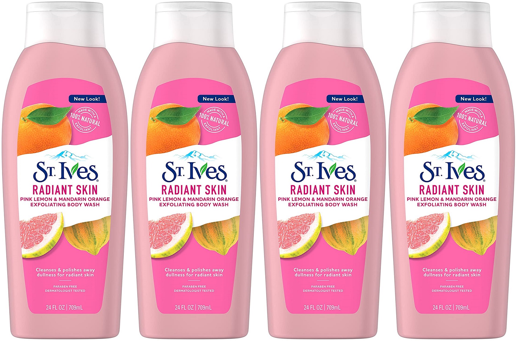 St. Ives Radiant Skin Exfoliating Body Wash, Pink Lemon & Mandarin