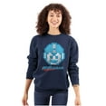 thumbnail image 3 of Classic Video Game Pixelated Mega Man Unisex Plus Size Sweatshirt Brisco Brands 2X, 3 of 5