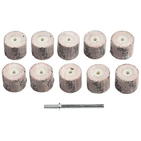 

10+1Pcs 80-600Grit Flap Wheel Disc Sanding Drill Abrasive Sandpaper Polishing
