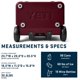thumbnail image 4 of Cooler YETI Roadie de 60 ruedas Wild Vine Red, 47 L, con asa, 4 of 8