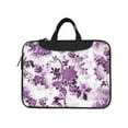 thumbnail image 2 of YFYANG 14 inch Universal Laptop Bag Oxford Cloth Laptop Sleeve, Multi-functional Vintage Purple Floral Pattern Notebook Computer Messenger Bag Handbag, 2 of 8