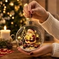 thumbnail image 5 of Glowing Christmas Story Ornament, Light-Up Mini Holiday Scene with Warm LED Light, Festive Keepsake Gift for Home Christmas Party Decoration( Christmas Express), 5 of 10