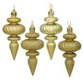 thumbnail image 1 of Vickerman N500008 4 in. Gold Finial 4 Finish Asst 8-Bx, 1 of 2