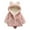 Pink, variant on WBQ Toddler Girls Boys Fleece Hoody Jacket Button Down Teddy Coat Warm Winter Outwear