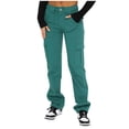 thumbnail image 1 of YDLCAFD Women's Pants Pocket Patchwork Casual Loose Mid Rise Jeans S, 1 of 9