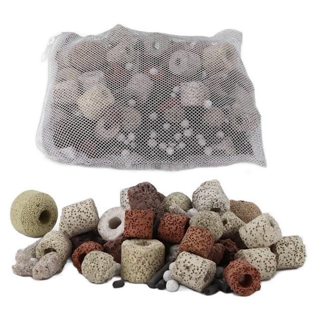 Fish Bio Filter Media, Activated Carbon Aquarium Bio Balls Ceramic Set Eliminate Impurities for Pond for Fish