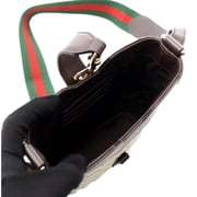 Gucci Original GG Canvas Mini Bucket Bag Beige Brown Webstripe Strap New