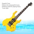thumbnail image 4 of Guitar, Electric Guitar Kit Yellow Excellent Sound Quality Ergonomic Neck  for Practice for Beginner, 4 of 7