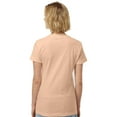 thumbnail image 4 of Tultex Short Sleeve Women's Fine Jersey T-Shirt, Classic Fit Crewneck Tee, Peach, L, 4 of 5