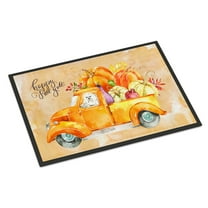 Carolines Treasures CK2626JMAT Fall Harvest Maltese Door Mat Indoor Rug or Outdoor Welcome Mat 24x36 Doormat  36"L x