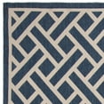 thumbnail image 2 of SAFAVIEH Courtyard Janey Geometric Indoor/Outdoor Area Rug Navy/Light Beige, 5'3" x 7'7", 2 of 4