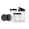 thumbnail image 5 of Personal Blender Set: Bullet Mixer for Smoothies, 250W, Stainless Steel Blades, 20 oz Capacity, Dishwasher-Safe Parts, 5 of 9
