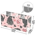 thumbnail image 3 of Dachshund Dogs and Heart Acrylic Pencil Pen Holder Cup 4 Compartments Desktop Organiser 7.87"x2.78"x3.54", 3 of 7
