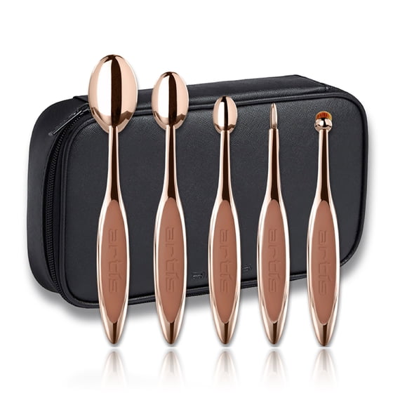 Artis Elite 5 Brush Set, Makeup Brush Set, Rose Gold, 5 Pc