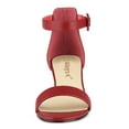 thumbnail image 2 of BLISSFUL STEP Women's Open Toe Chunky High Heel Ankle Strap Sandals, 2 of 7