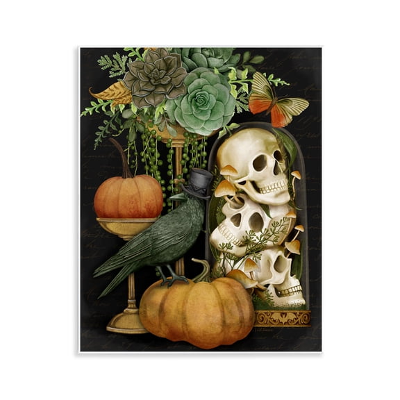 Stupell Industries Dark Academia Motif Wall Plaque Art design by Nicole Tamarin, 14 x 11