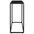 thumbnail image 2 of vidaXL Console Table Black 80x35x75 cm Tempered Glass, 2 of 5