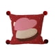 thumbnail image 2 of Cojín decorativo en forma de corazón 16x16 pulgadas - Cojín rojo de amor con funda y inserto lavables extraíbles para sofá, cama y silla, 2 of 6