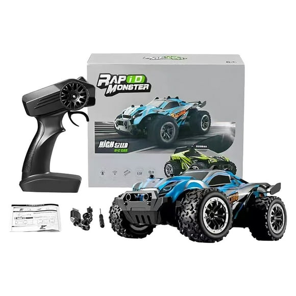 1:20 Scale Fast Remote Control Car, 4WD RC Off-Road Truck, High Speed 36 Km/h, 2.4 GHz Electric All Terrain RC Car for Boys and Adults, Kids Remote Toys Outdoor Trucks