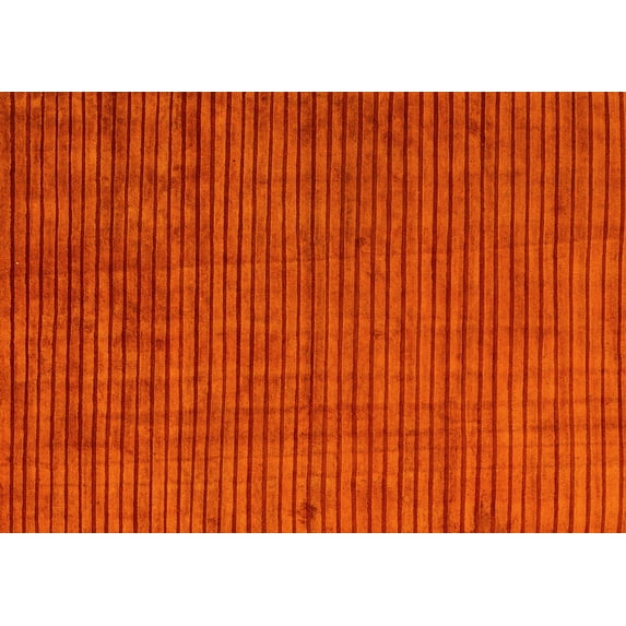 Ahgly Company Machine Washable Indoor Rectangle Oriental Yellow Modern Area Rugs, 5' x 7'