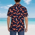 thumbnail image 4 of KLL Chemise Hawaïenne à Manches Courtes pour Hommes Motif Renards, TG, 4 of 7