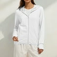 thumbnail image 2 of Baberdicy White Women's Ice And Sun Protective Jacket Light And Breathable Cycling Jacket, Xxl, 2 of 5