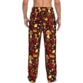 thumbnail image 7 of Salouo Warm Plants and Mushrooms Print Pajama Pants for Men, Lounge Pants Elastic Waistband Casual Men's sleepwear Loungewear Sleep Pajama Pant -Small, 7 of 7