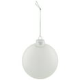 thumbnail image 6 of Northlight Frosted Matte Christmas Glass Ball Ornaments - 2.5" (65mm) - Clear - 4ct, 6 of 8