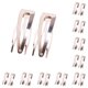 thumbnail image 1 of Adornos para el cabello Minnieouse accesorios útiles Clip lateral Clip de cierre a presión portátil Plata 10piezas, 1 of 1