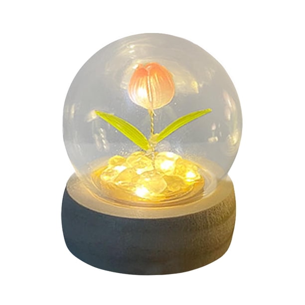 Lámpara De Noche DIY Lámpara De Flores Iluminadas Lámpara De Flores Para Decoración De Mesa 1 Flor