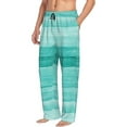thumbnail image 6 of Salouo Teal Turquoise Print Pajama Pants for Men, Lounge Pants Elastic Waistband Casual Men's sleepwear Loungewear Sleep Pajama Pant -Medium, 6 of 7