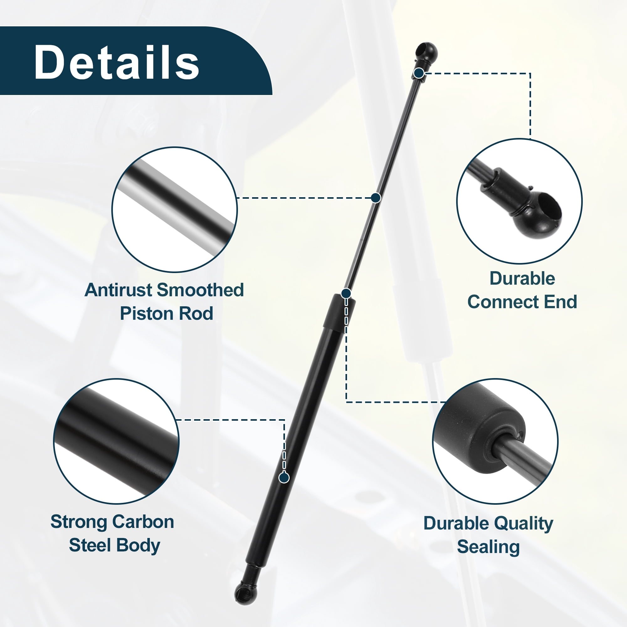 Unique Bargains 2Pcs Front Hood Lift Supports for Mazda MX-5 Miata NC 2005-2014