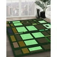 thumbnail image 3 of Ahgly Company Machine Washable Indoor Square Transitional Midnight Gray Area Rugs, 5' Square, 3 of 7