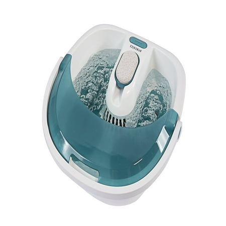 Homedics - Bubble Foot Spa with Heat Boost Power - White/Gray