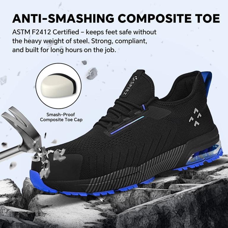 SPIEZ, Composite Toe Shoes, Lightweight Breathable Safety  display picture 3