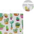 thumbnail image 5 of Coolnut Cute Watercolor Cacti Shower Curtain Waterproof Bathroom Fabric Shower Curtain Set with Hooks, 60x72 inches Home Decor, 5 of 6