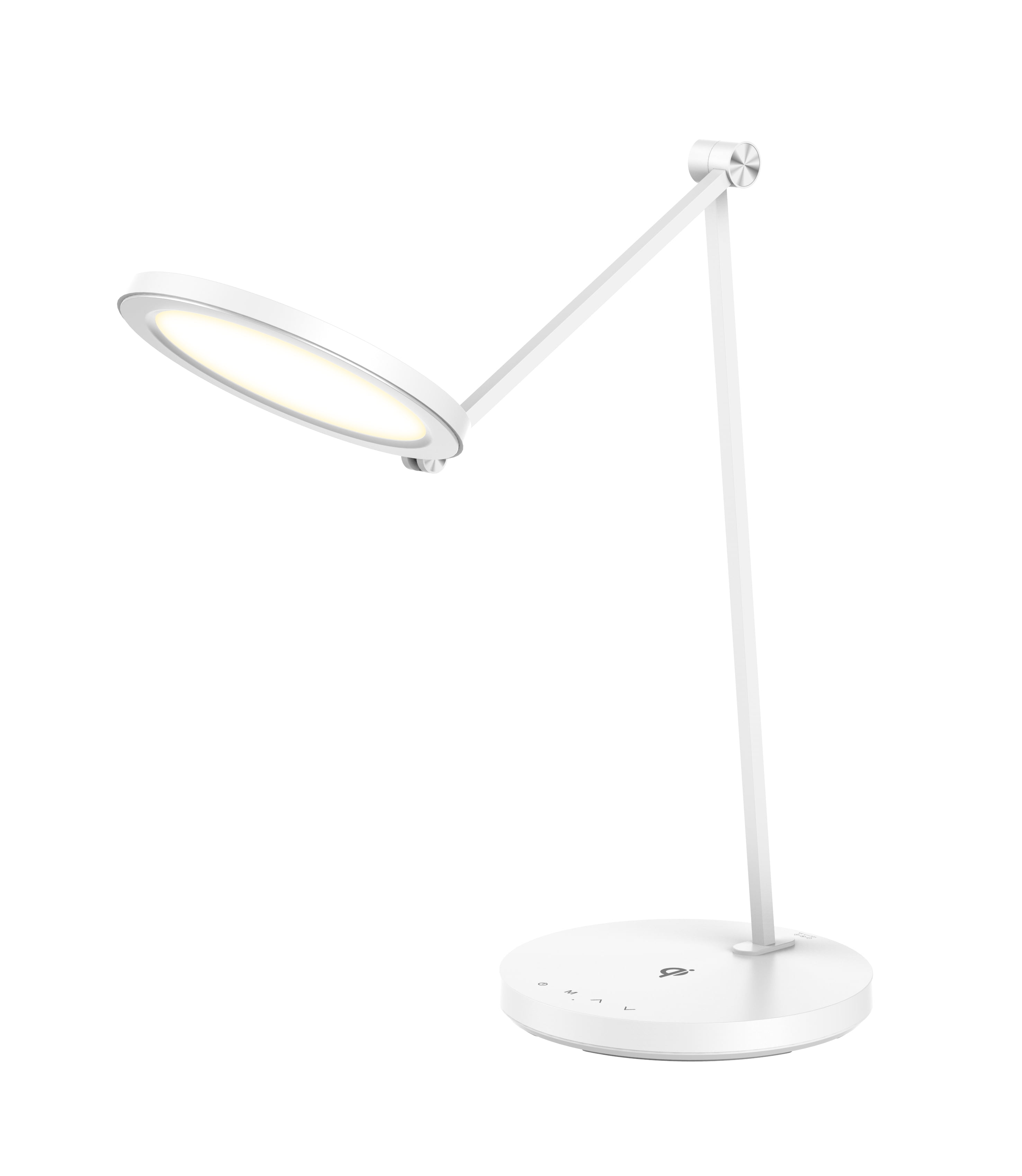 Executive Wireless Charging LED Desk Lamp - Iconic Silhouette, Qi-Certified Charger, Adjustable Arm and 360 Adjustable Head