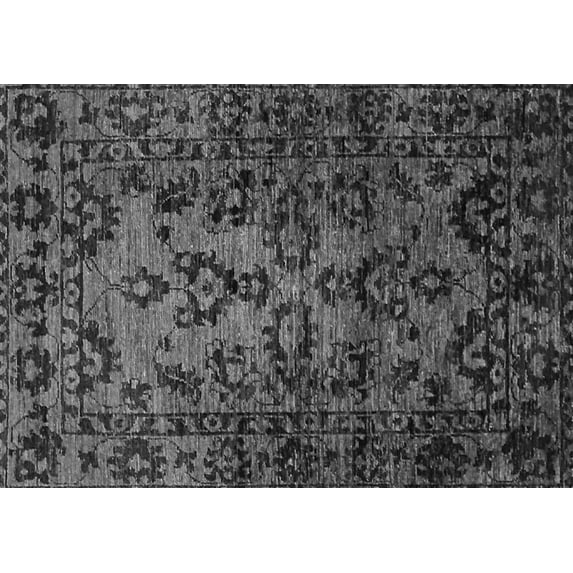 Ahgly Company Indoor Rectangle Abstract Gray Modern Area Rugs, 7' x 10'