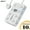 White, variant on RONY 16-Outlet 5 USB Port Surge Protector Power Strip, 3-Sided Plug Outlet Extender with 10ft Long Extension Cord, Black
