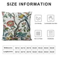 thumbnail image 6 of Acheng Chinoiserie Tree Peony Bird Floral Pillow Cover Set of 2 Asian Chinese Cushion Cover Decorative Pillow Home Boho Cushion Cover for Sofa Bedroom Bed Chair Couch White, 6 of 6