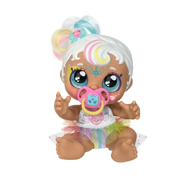Kindi Kids Magic Baby Sister Doll Mini Mello Unicorn with Face Paint Reveal, Girls, Age 3 & up