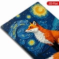 thumbnail image 7 of 1pc Metal Wall Art, 8x12 Inches, Featuring a Vibrant Fox Design Against a Starry Night Background, Rustproof & UV Protected, Perfect for Home Decor, Bedroom, Living Room, Office, Animal Lover Gift, 7 of 7