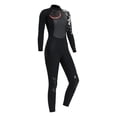 thumbnail image 4 of Women 3mm Diving Wetsuit Long Sleeve Wet Suit Jumpsuit Suit , Black, S S, 4 of 8