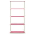 thumbnail image 2 of Furinno Turn-N-Tube 5 Tier Multipurpose Display Rack Organizer, Pink/White, 2 of 4