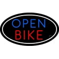 thumbnail image 1 of Bike Open With Border LED Neon Sign 13 x 24 - inches, Black Square Cut Acrylic Backing, with Dimmer - Bright and Premium built indoor LED Neon Sign for automotive store, and mall., 1 of 7