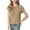 Khaki, variant on Feancey Ribbed Knit Tops for Kids Girls Summer Cap Sleeve V Neck T-Shirts Solid Color Casual Cotton Knitted Shirt Holiday Gifts Black S